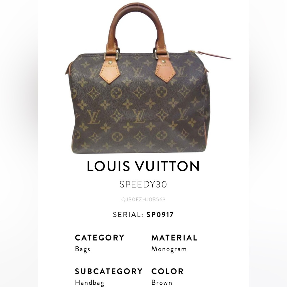 LV Speedy30 Excellent condition. AUTHENTIC LV, tag and model included.